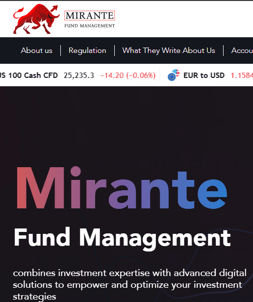 mirante-fund-management.com Unauthorized Website Per FINMA