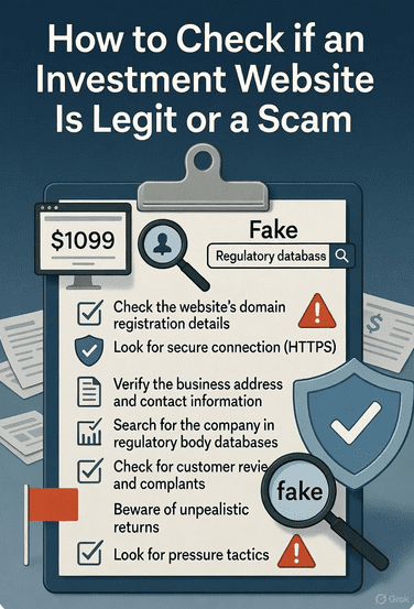 How to Check if an Investment Website Is legit or a Scam