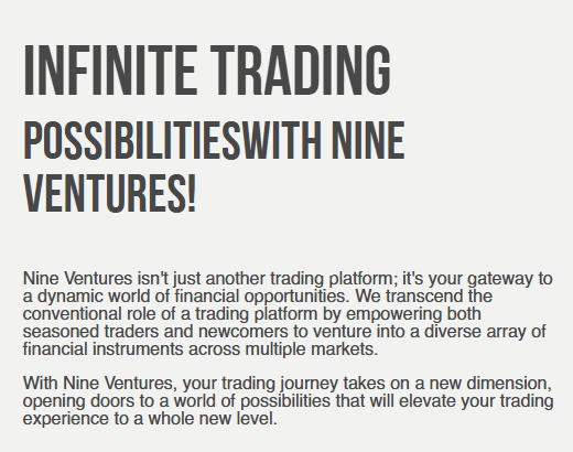 Nine Ventures operating through the website www.nine-ventures.com, www.nine-ventures.net and www.nine-ventures.org - Review of Unauthorized Website