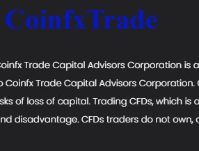 Coinfxtrade / coinfxtrade.net - Review of Unauthorized Website